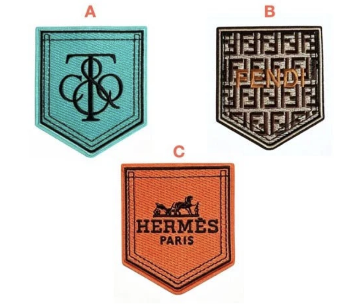 Embroidery Pocket Patches Custom Clothing Jackets