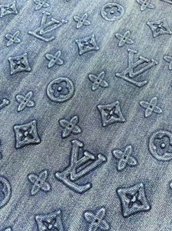Texture Louis Vuitton LV Denim Fabric Handbag DIY Crafts Project