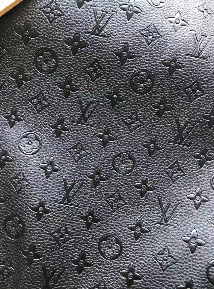 Black embossed Louis Vuitton Custom DIY Bag Leather Sofa Leather Furniture Upholstery