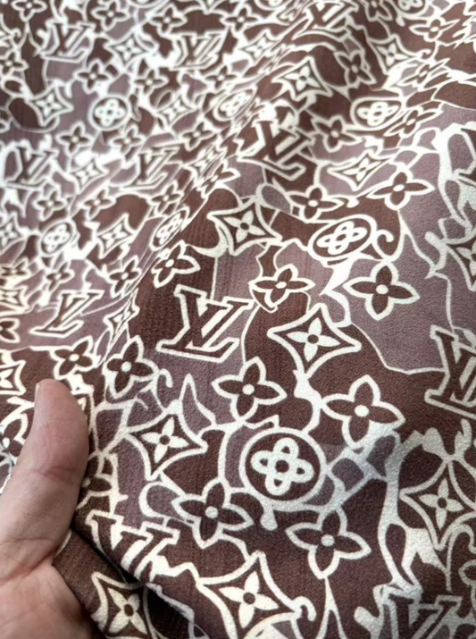 Camo LV Speaker Upholstery Window Pods Cover Fabric