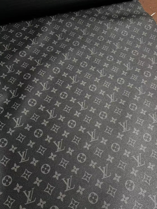 Classic black grey Louis Vuitton LV Designer Leather custom leather fabric for bag leather, sofa leather