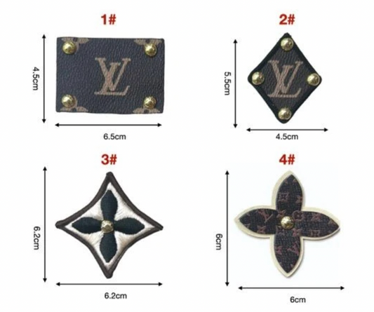 LV Vintage Leather Tag Label Patch for Handmade Crafts DIY