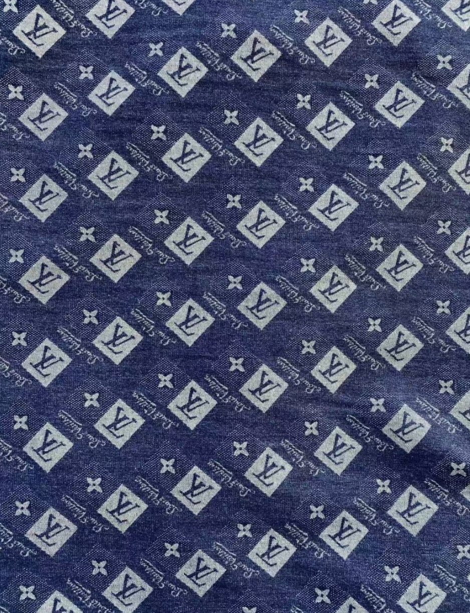 New Louis Vuitton LV Denim Fabric for Jackets