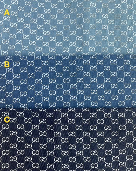 Denim Washed Gucci Jean Fabric for Clothing