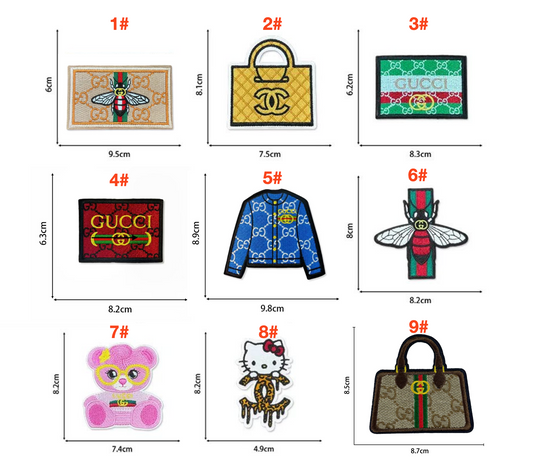 Embroidery Gucci Chanel Patches Custom Clothing Jackets