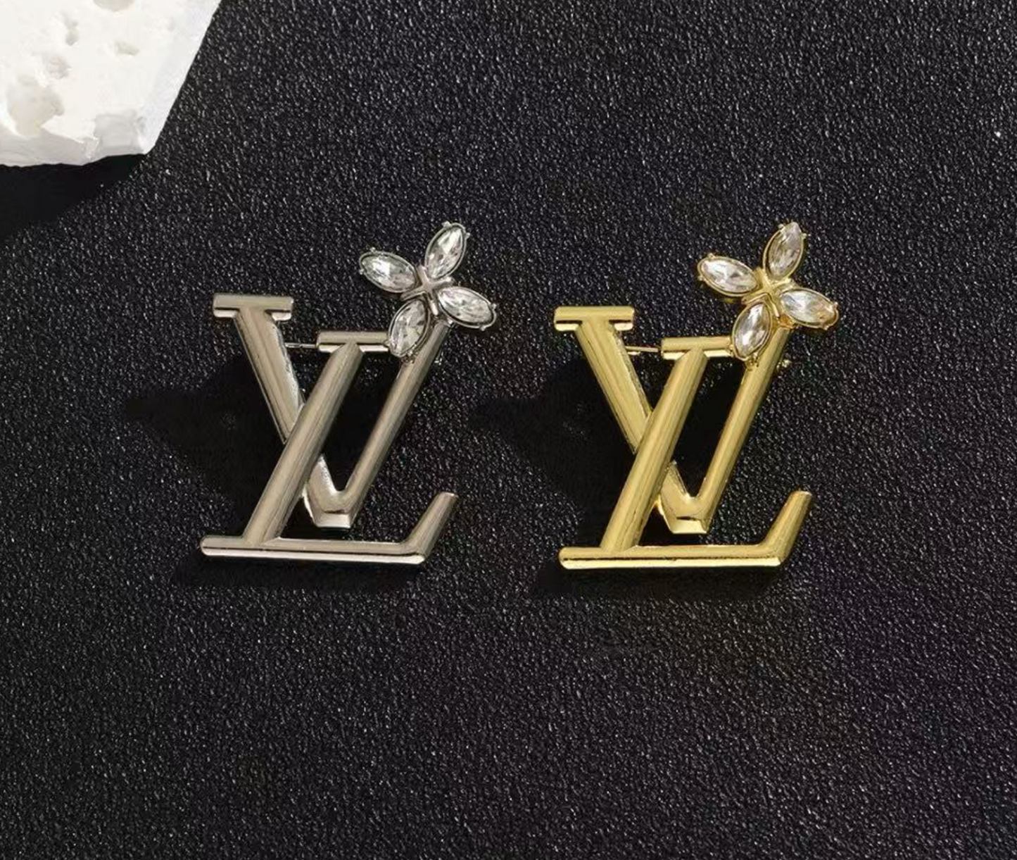 Vintage LV Inspired Brooches, Retro Luxury Pins for Women