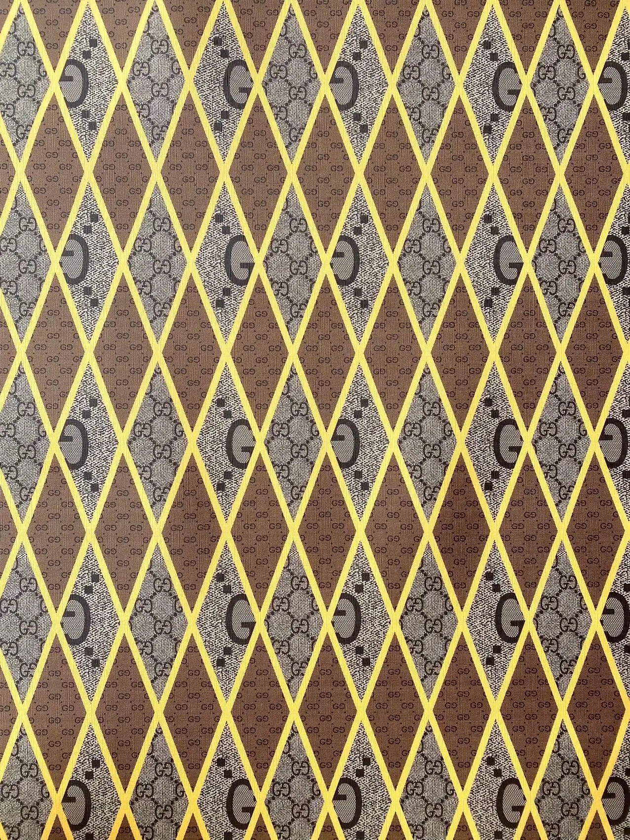 Custom sneakers Gucci Designer Faux Leather for Handmade DIY Sewing Upholstery Projects