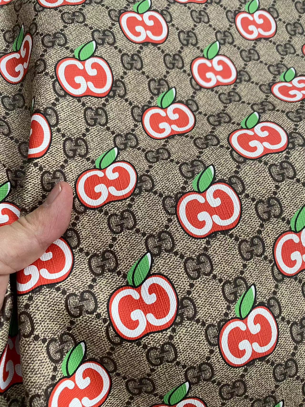 Gucci Apple New Designer Fabric Leather Sheet for Sneakers