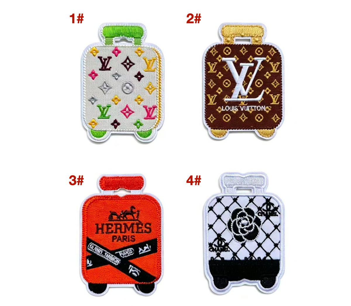 Embroidery Luggage Patches Custom Clothing Jackets