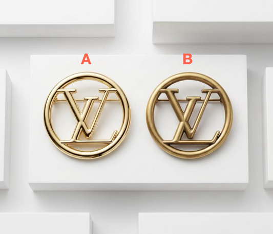 Vintage LV Inspired Brooches, Retro Luxury Pins for Women