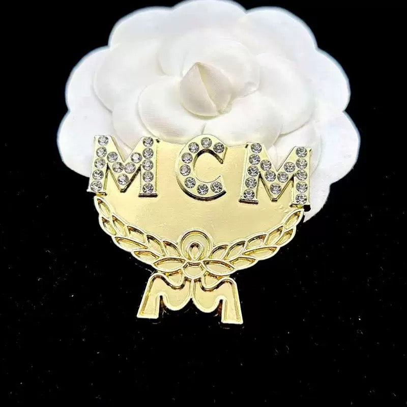 Designer Inspired M Brooches for Women