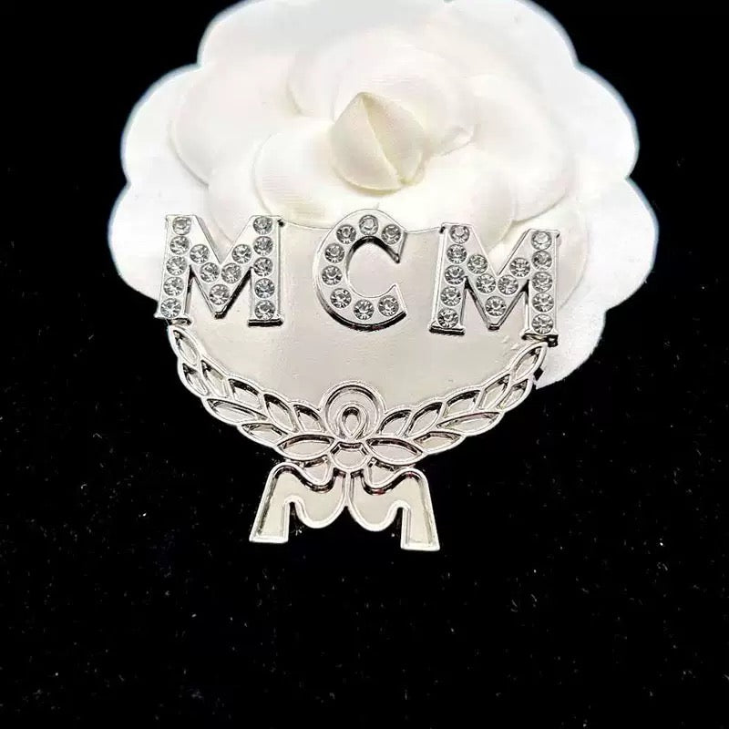 Designer Inspired M Brooches for Women