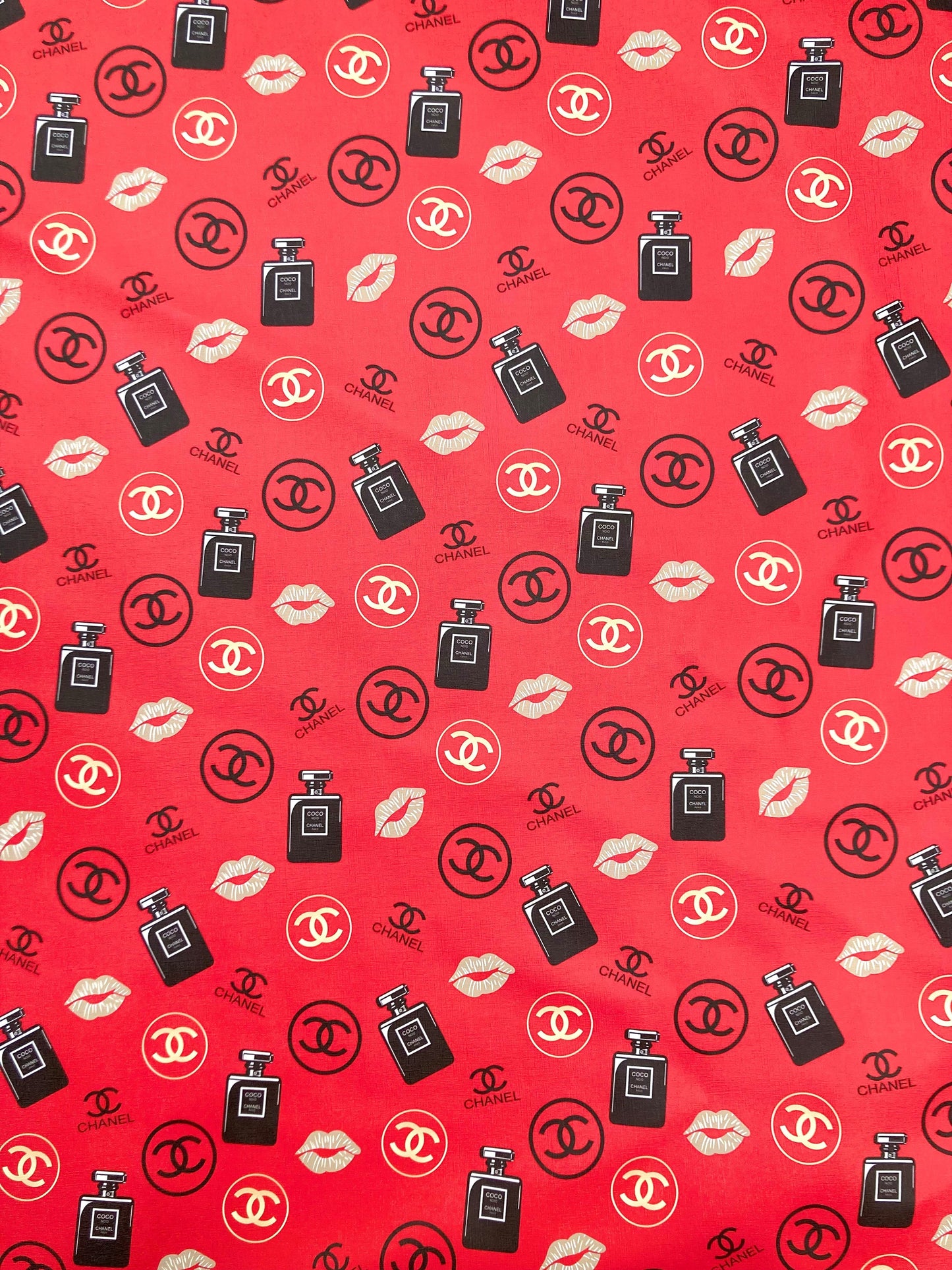 Designer Chanel Crafts Leather Fabric for Sneakers Upholstery