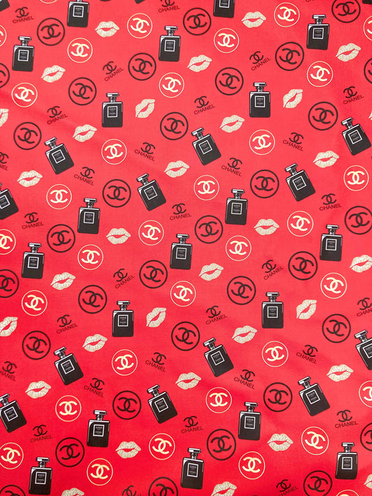Designer Chanel Crafts Leather Fabric for Sneakers Upholstery