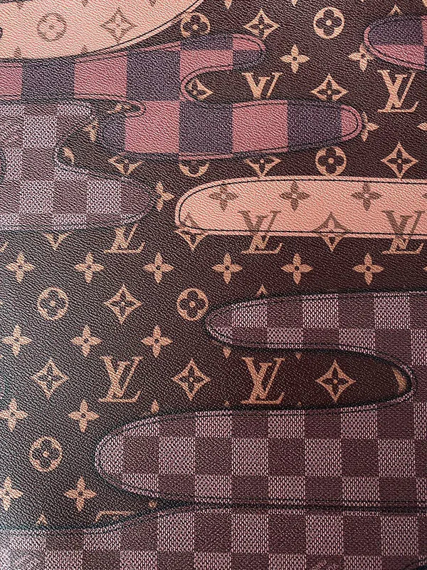 Brown LV Shoe Leather