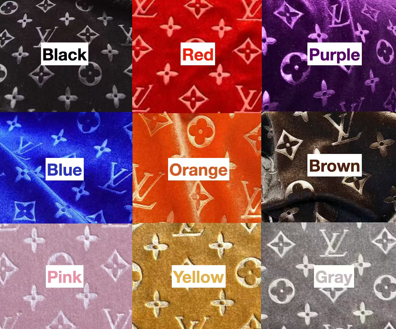 LV Velvet Shoe Sneaker Fabric