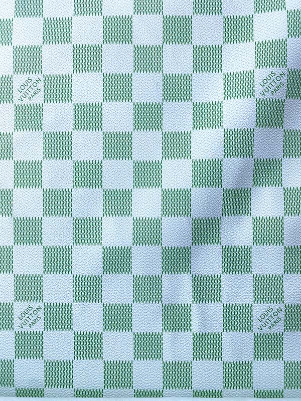 Fresh Green Damier LV Wallet Leather Custom Designer Fabric