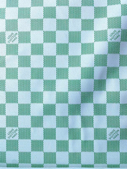 Fresh Green Damier LV Wallet Leather Custom Designer Fabric