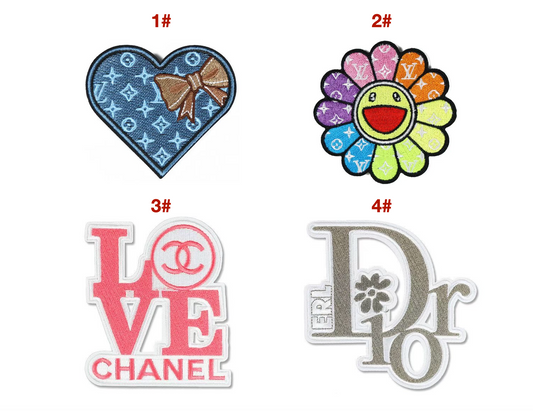 Embroidery LV Chanel Dior Patches Custom Clothing Jackets