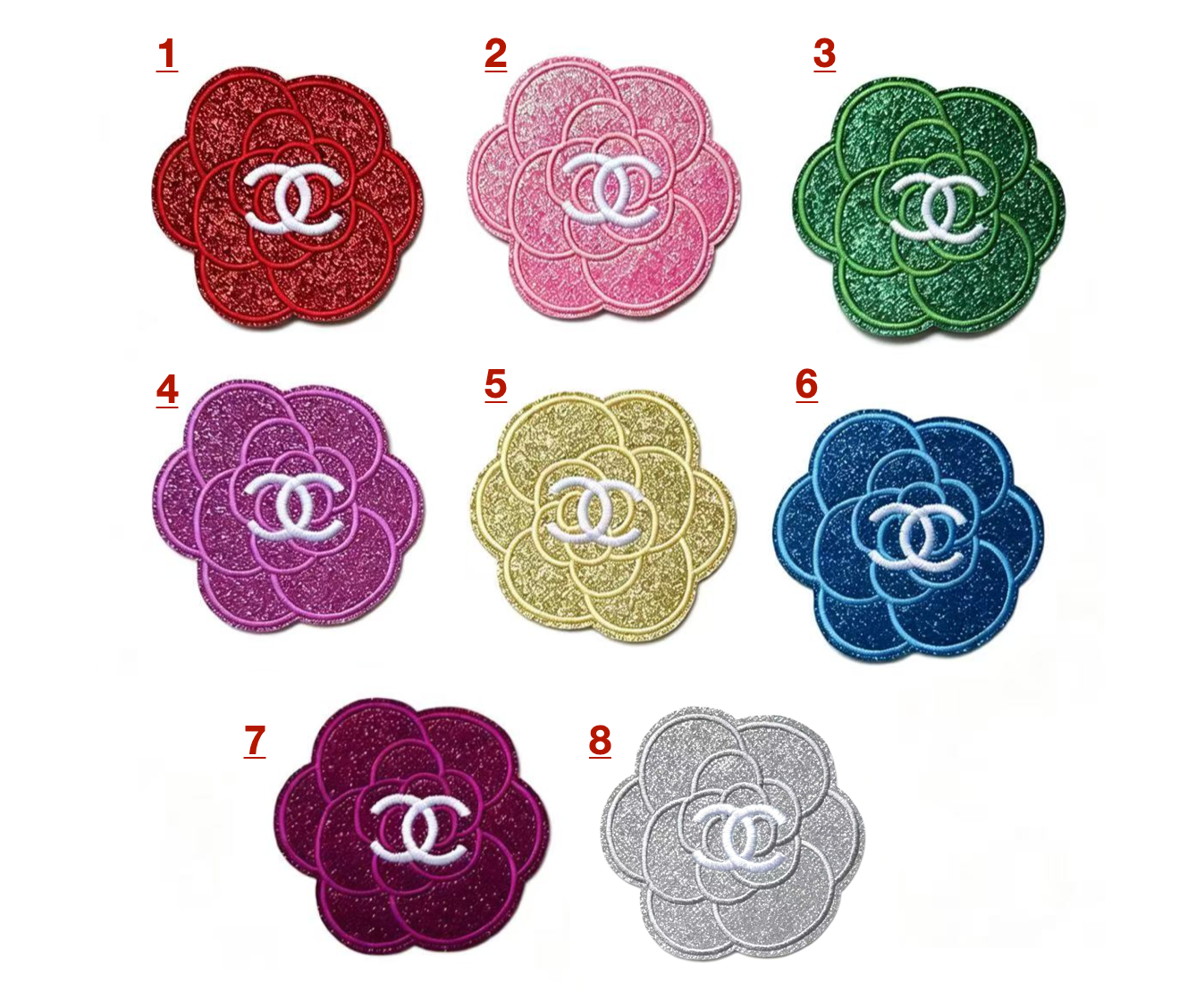 Embroidery Chanel Patches Custom Clothing Jackets