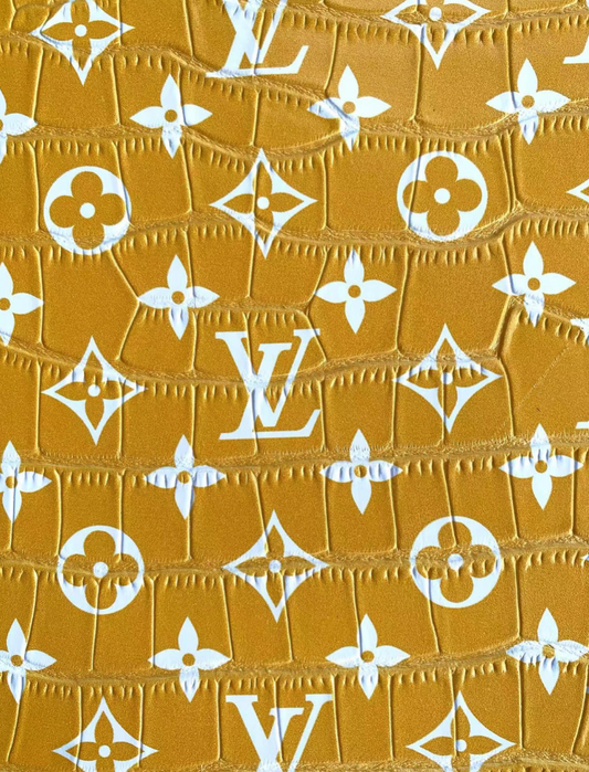Yellow Crocodile Alligator Louis Vuitton LV for Custom Bag Repair