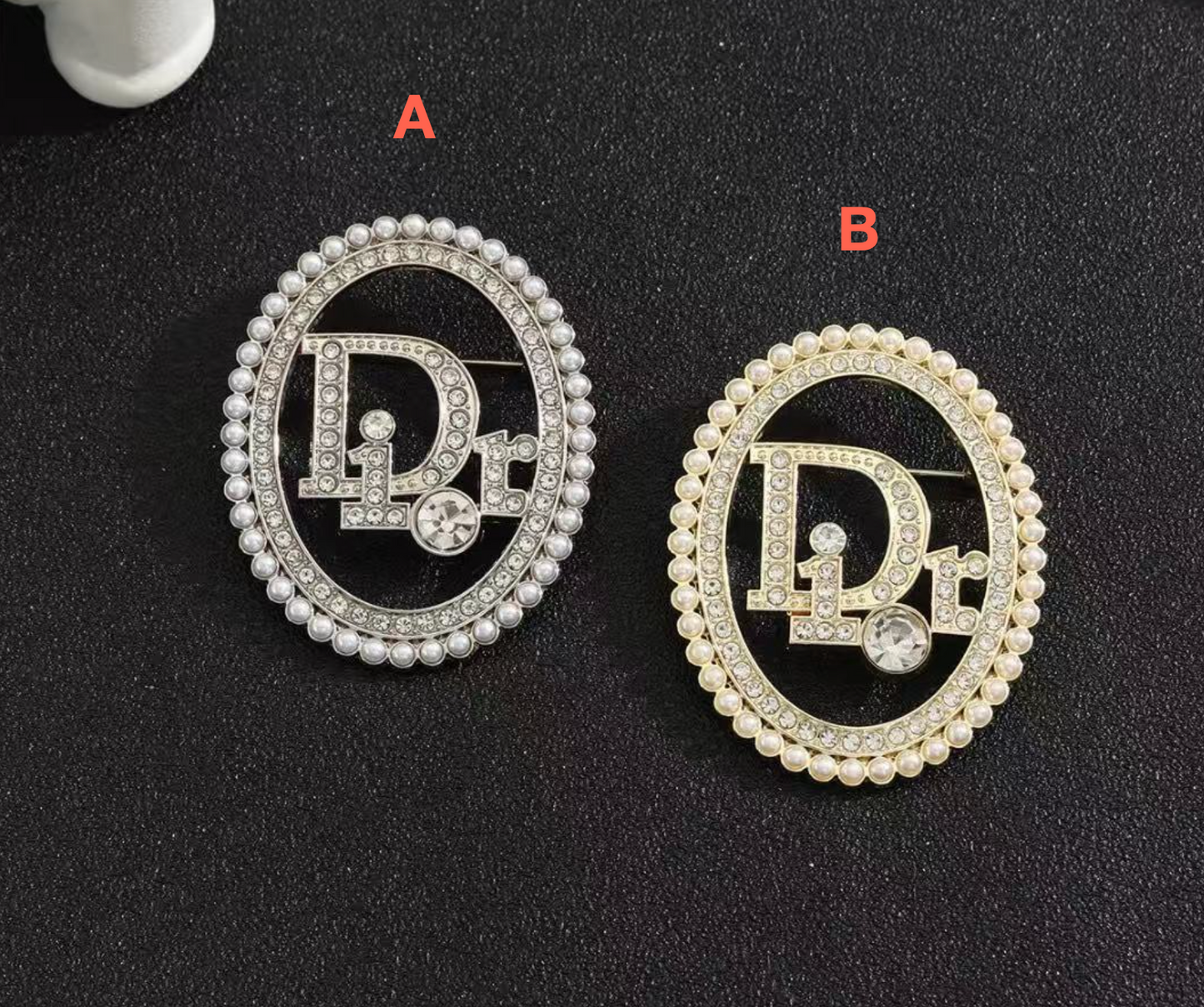 Vintage Dior Inspired Brooches, Retro Luxury Pins for Women