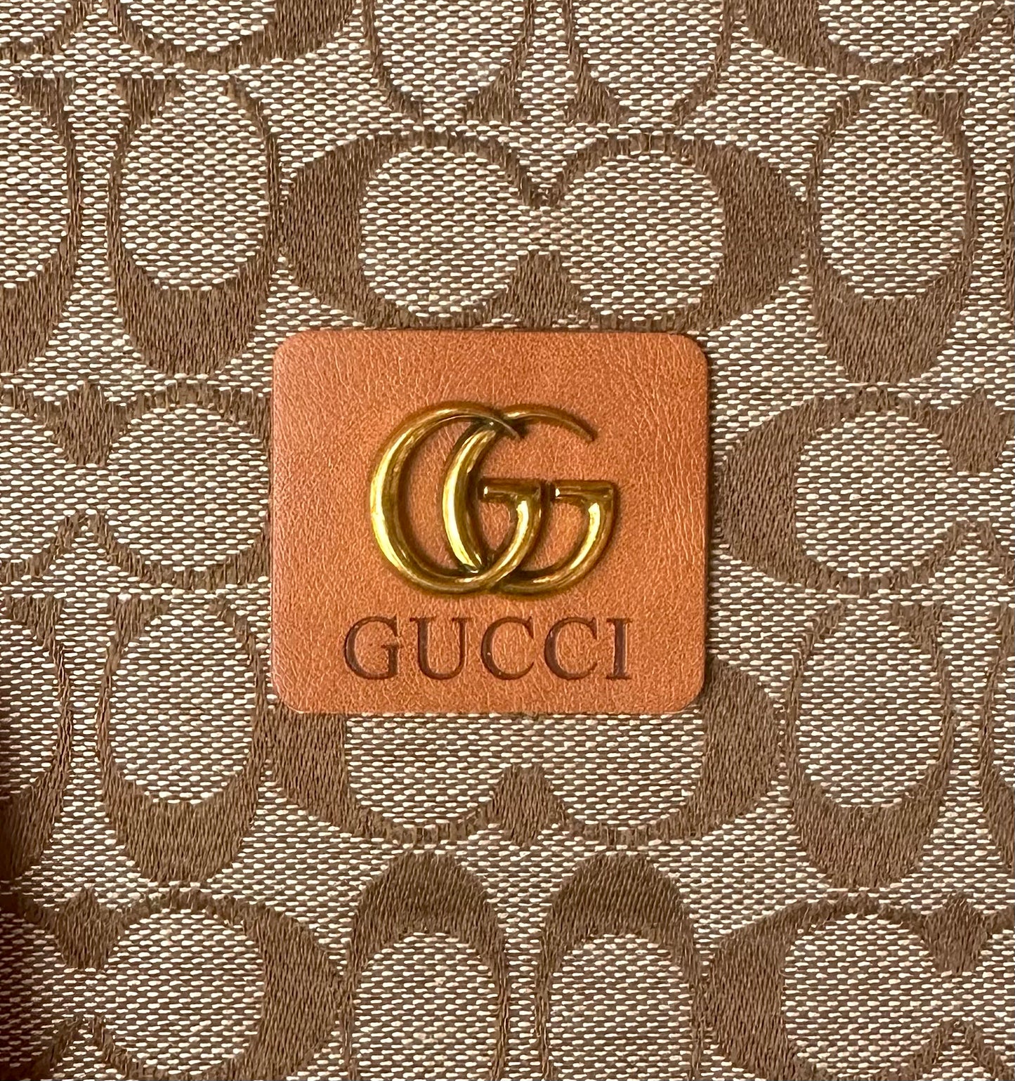 Gucci Vintage Leather Tag Label Patch for Handmade Crafts DIY