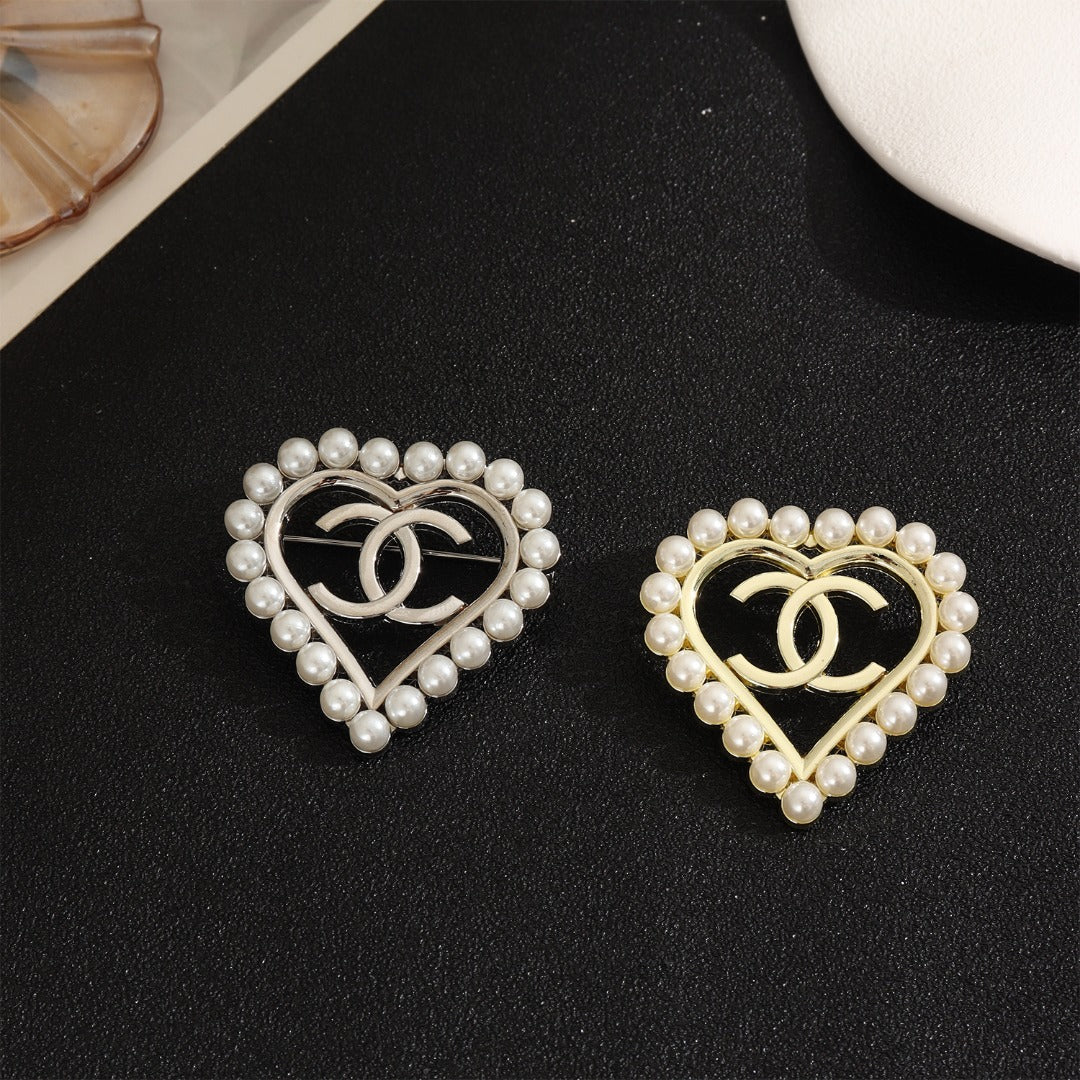 Vintage Chanel Inspired Brooches, Retro Luxury Pins for Women