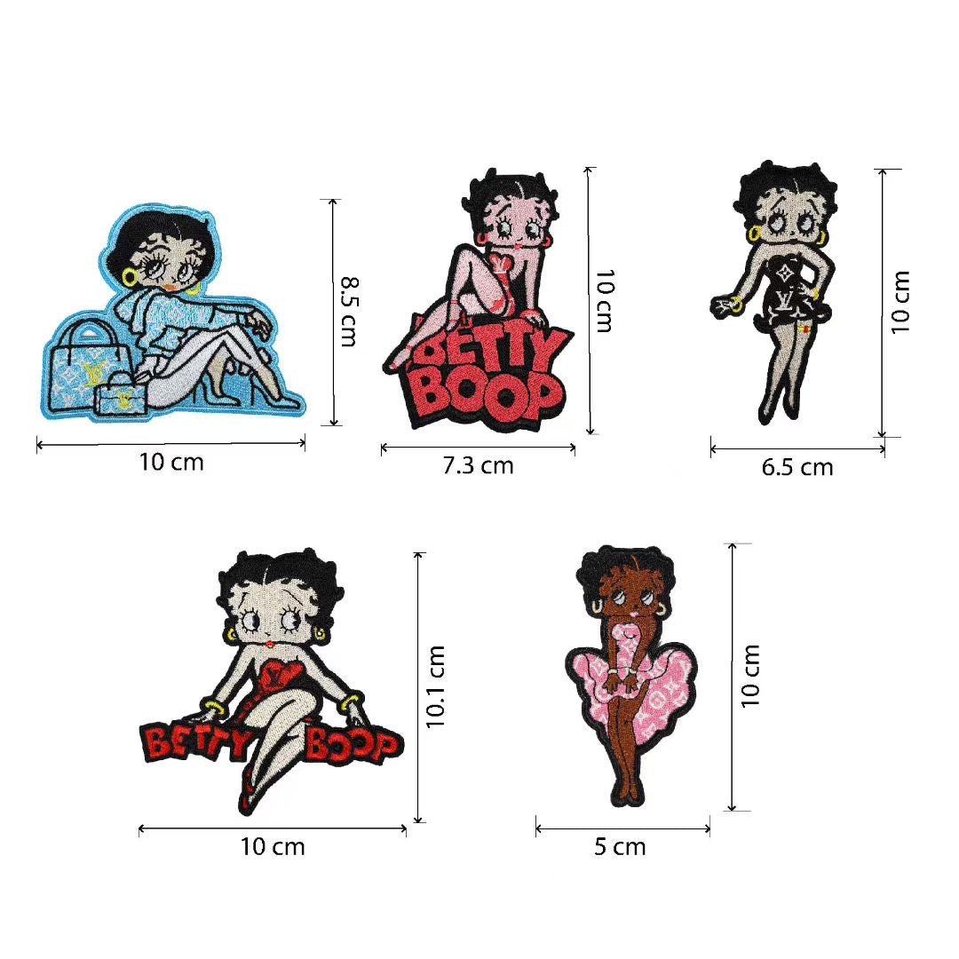 Embroidery LV Betty Patches Custom Clothing Jackets