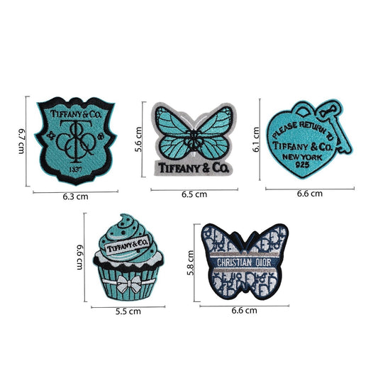 Embroidery Tiffany Dior Patches Custom Clothing Jackets