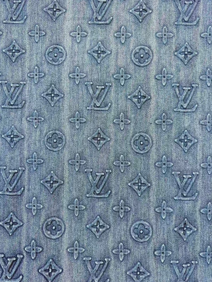 Texture Louis Vuitton LV Denim Fabric Handbag DIY Crafts Project