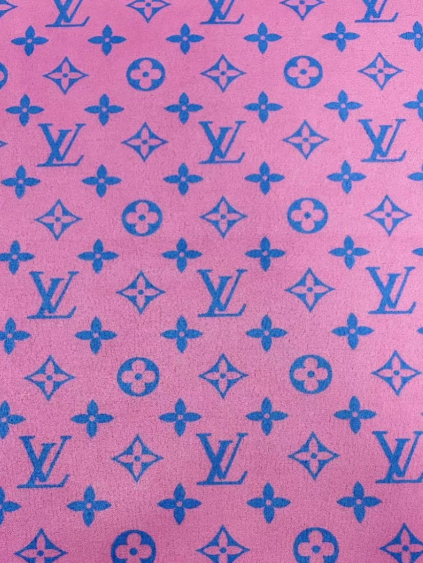 Stretchy Suede LV Fabric for Speaker Cover DIY Crafts