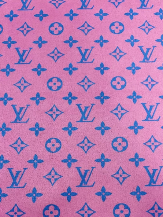 Stretchy Suede LV Fabric for Speaker Cover DIY Crafts