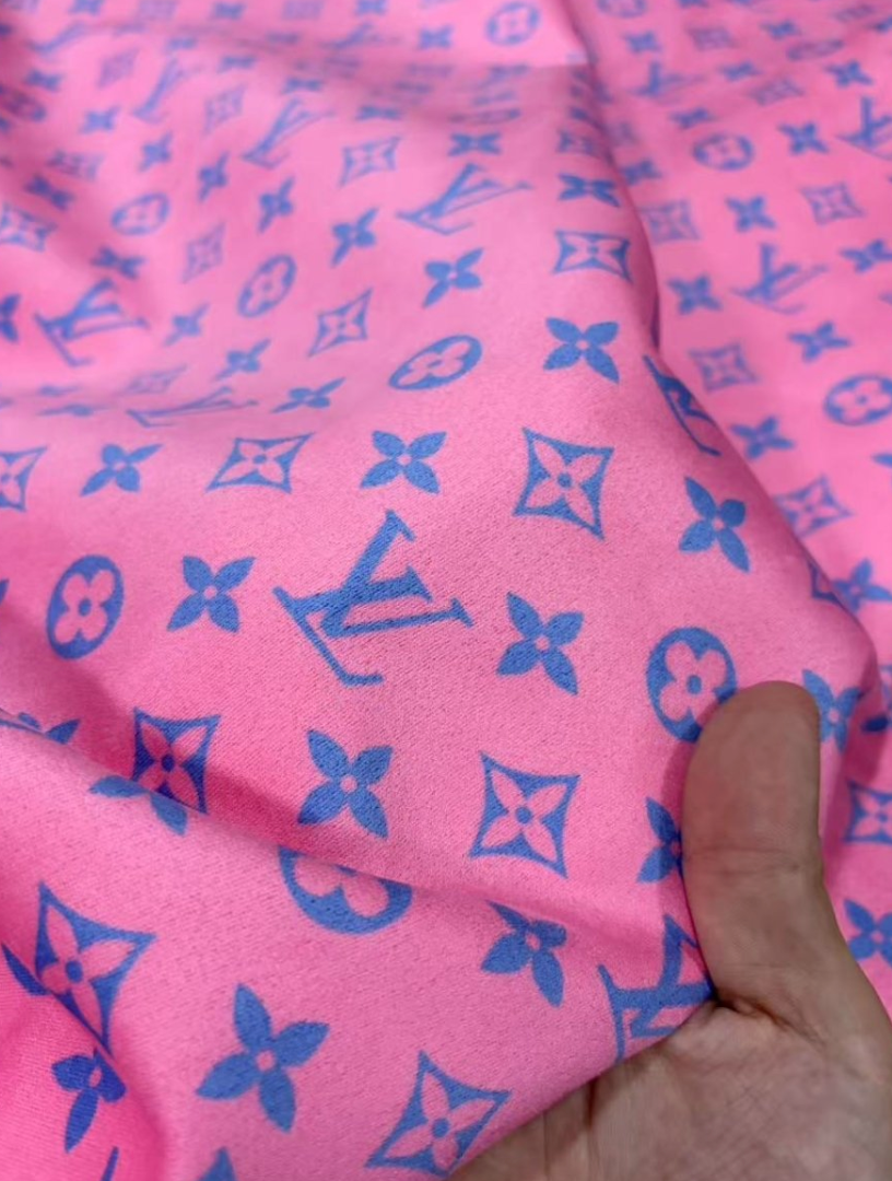 Stretchy Suede LV Fabric for Speaker Cover DIY Crafts