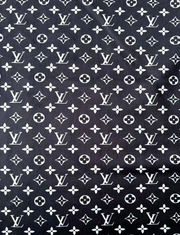 Black LV Stretchy Fabric Speaker Pod Cover Suede Fabric
