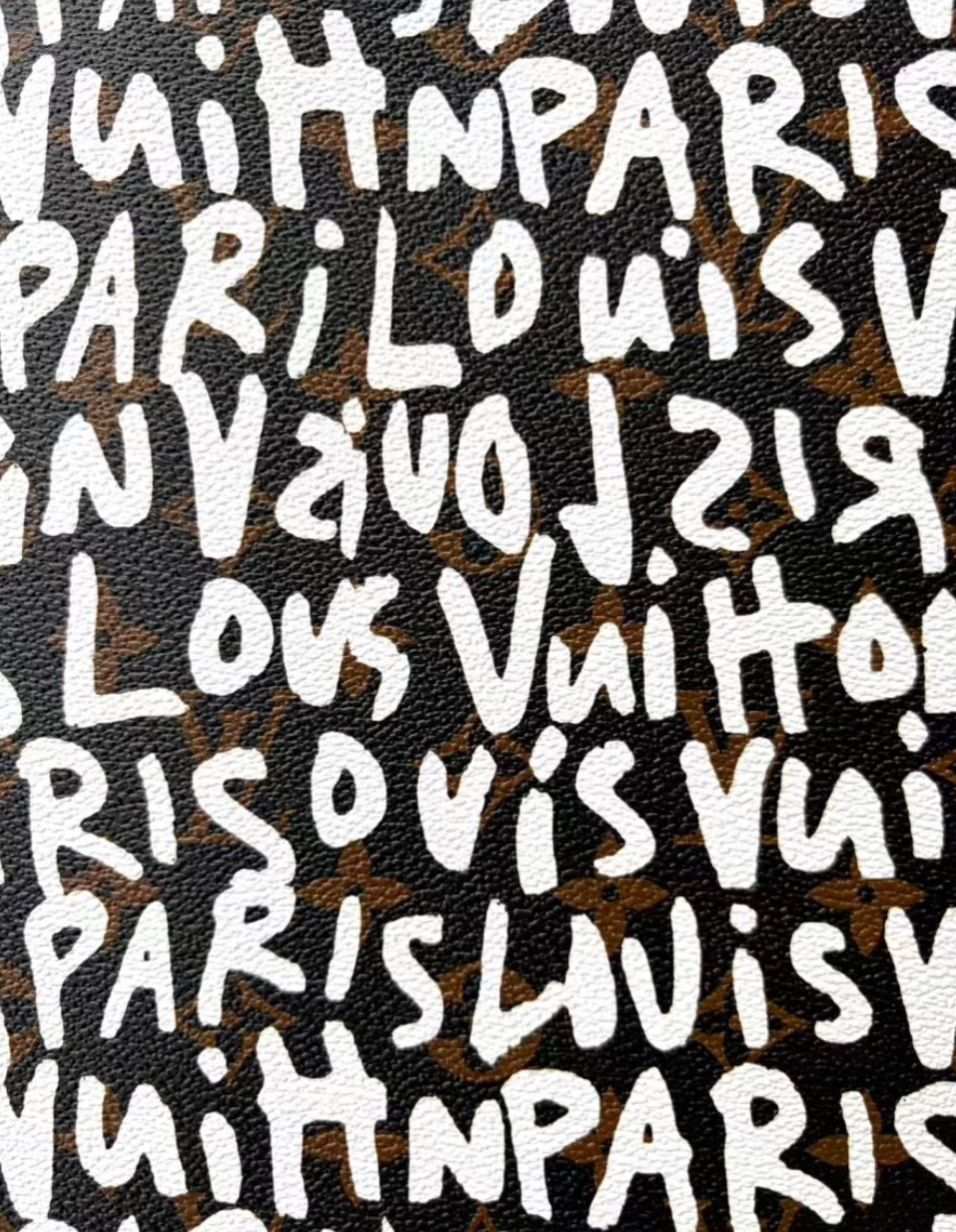 New Louis Vuitton Graffiti Leather Sheet for DIY Bag Repair Custom Sewing