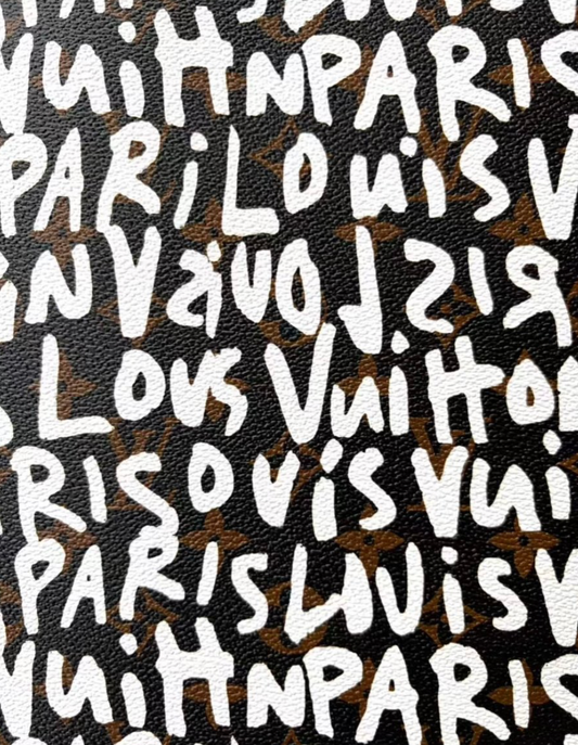 New Louis Vuitton Graffiti Leather Sheet for DIY Bag Repair Custom Sewing