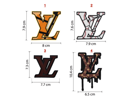 Embroidery LV Patches Custom Clothing Jackets