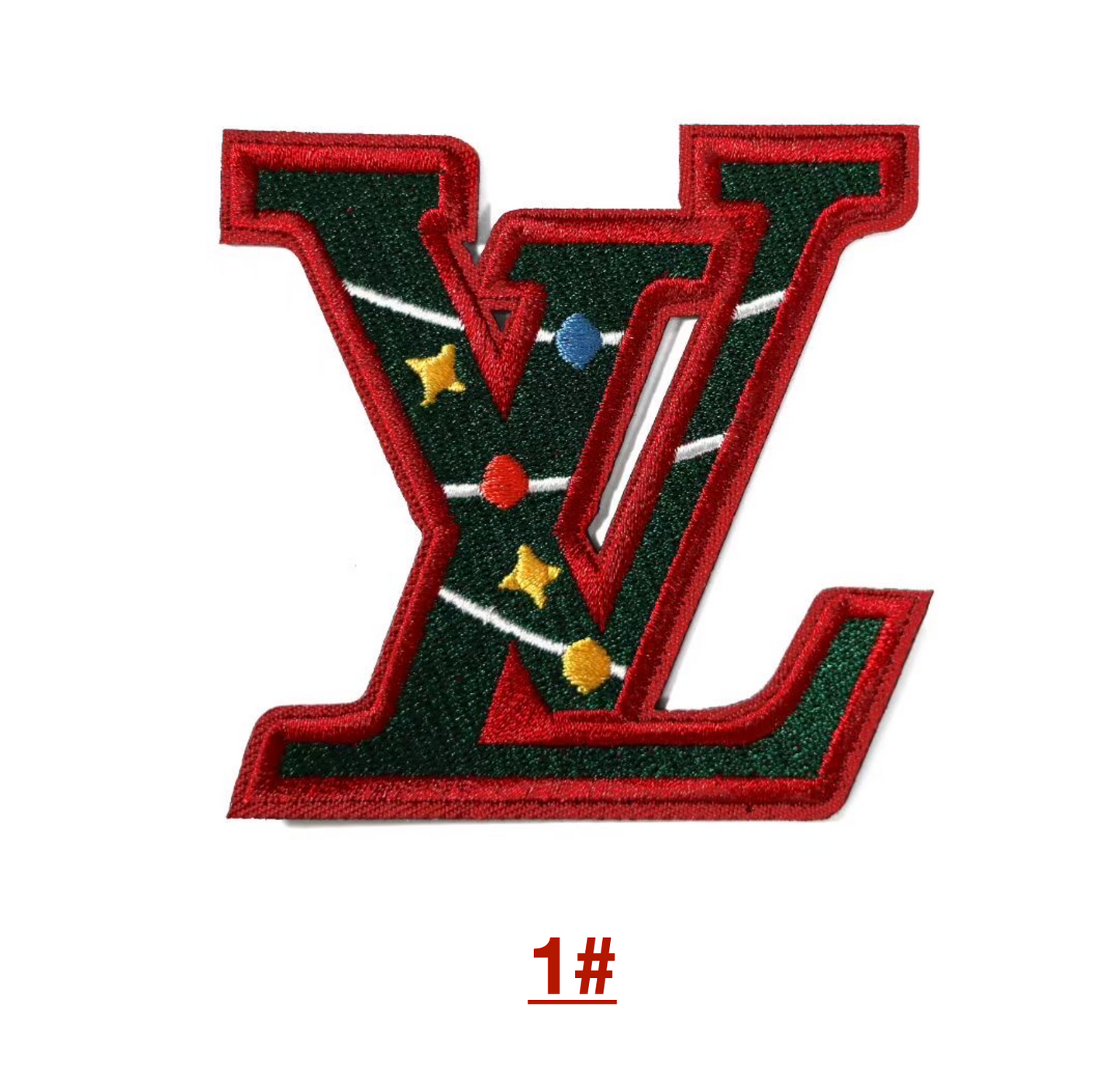 Embroidery LV Patches Custom Clothing Jackets for Christmas Gifts