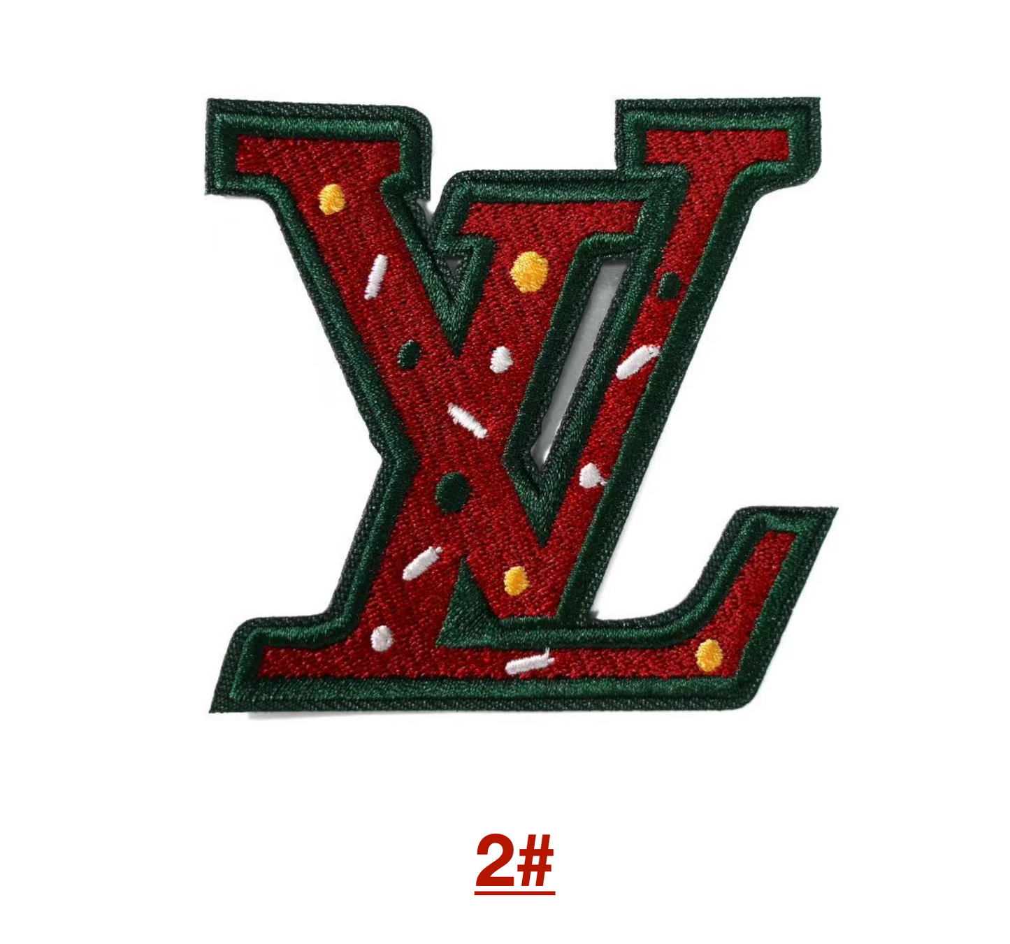 Embroidery LV Patches Custom Clothing Jackets for Christmas Gifts