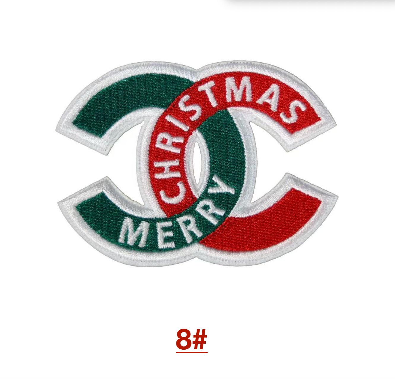 Embroidery LV Patches Custom Clothing Jackets for Christmas Gifts