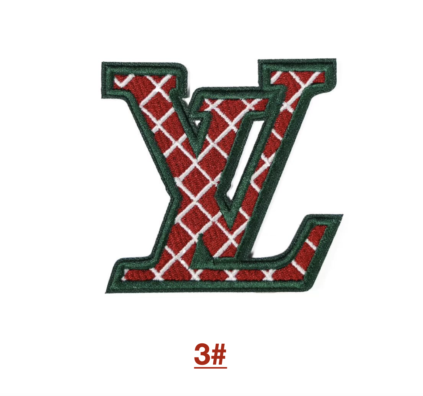 Embroidery LV Patches Custom Clothing Jackets for Christmas Gifts