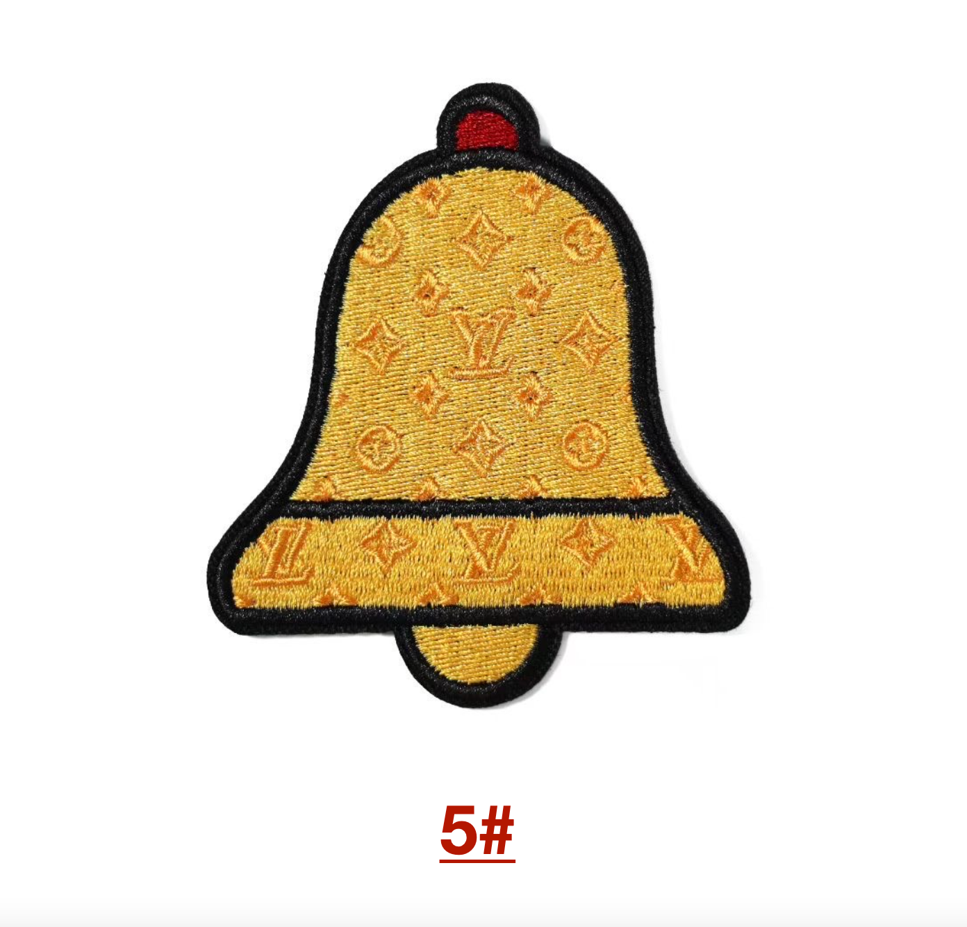 Embroidery LV Patches Custom Clothing Jackets for Christmas Gifts