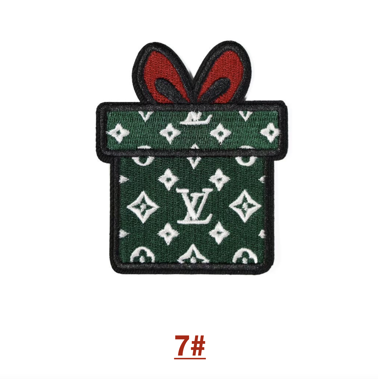 Embroidery LV Patches Custom Clothing Jackets for Christmas Gifts