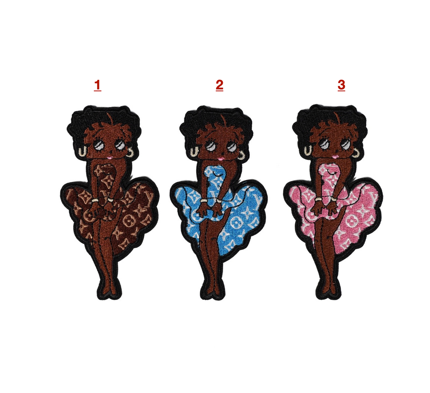 Embroidery LV Patches Custom Clothing Jackets