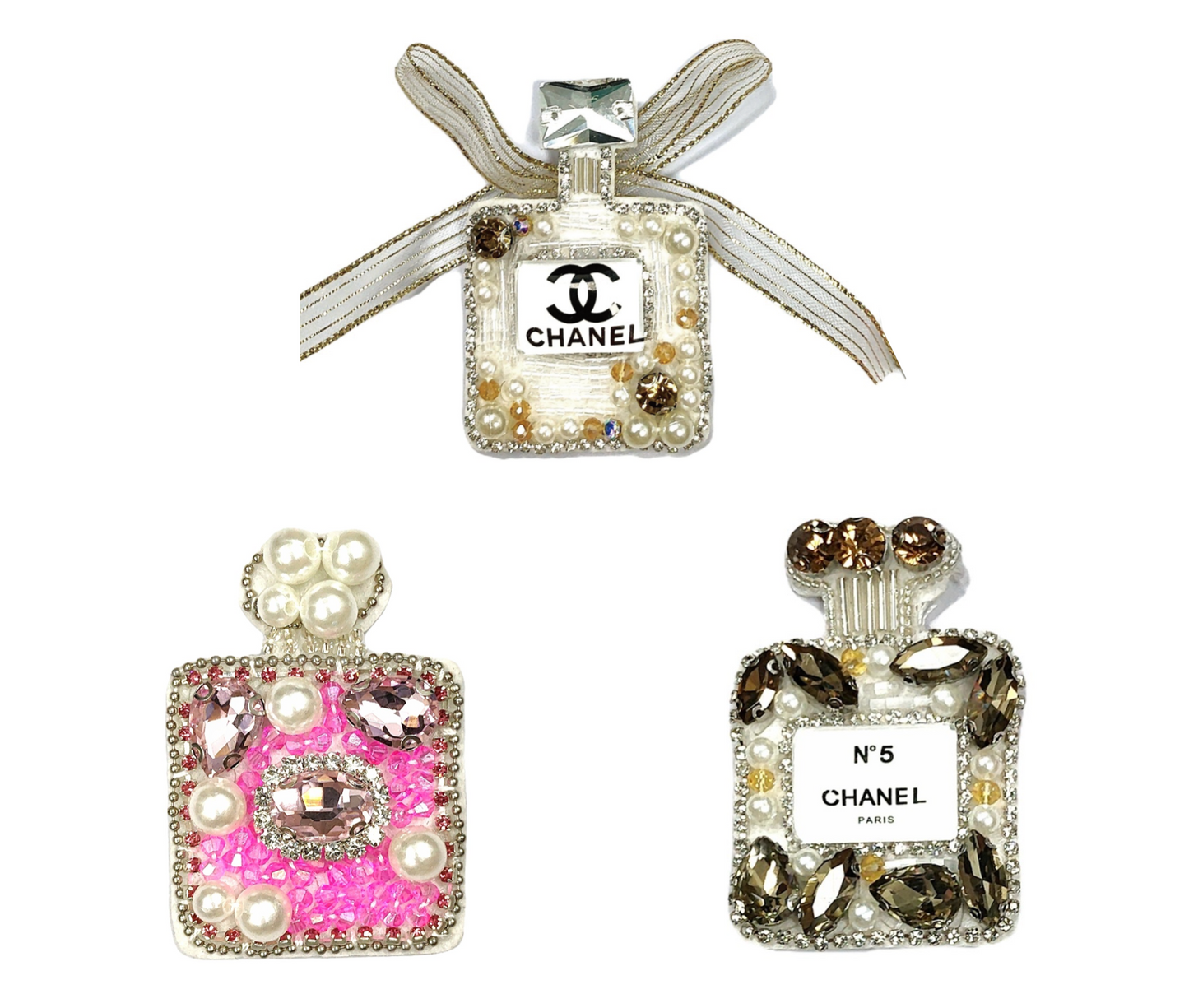 Chanel Rhinestone Patches Beaded Patches Custom Clothing Shoes For Handcraft