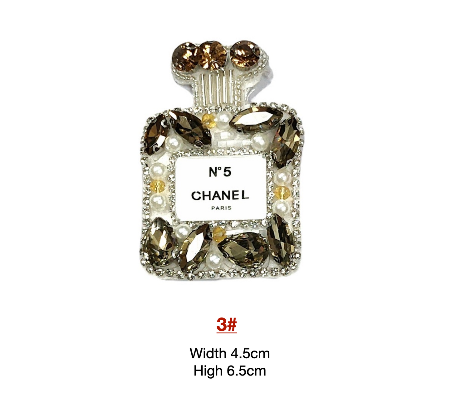 Chanel Rhinestone Patches Beaded Patches Custom Clothing Shoes For Handcraft