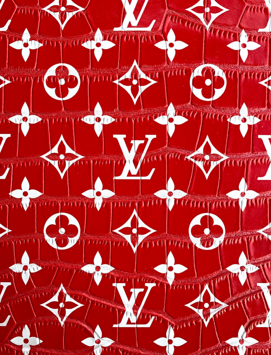 Red Crocodile Alligator Louis Vuitton LV for Custom Bag Repair
