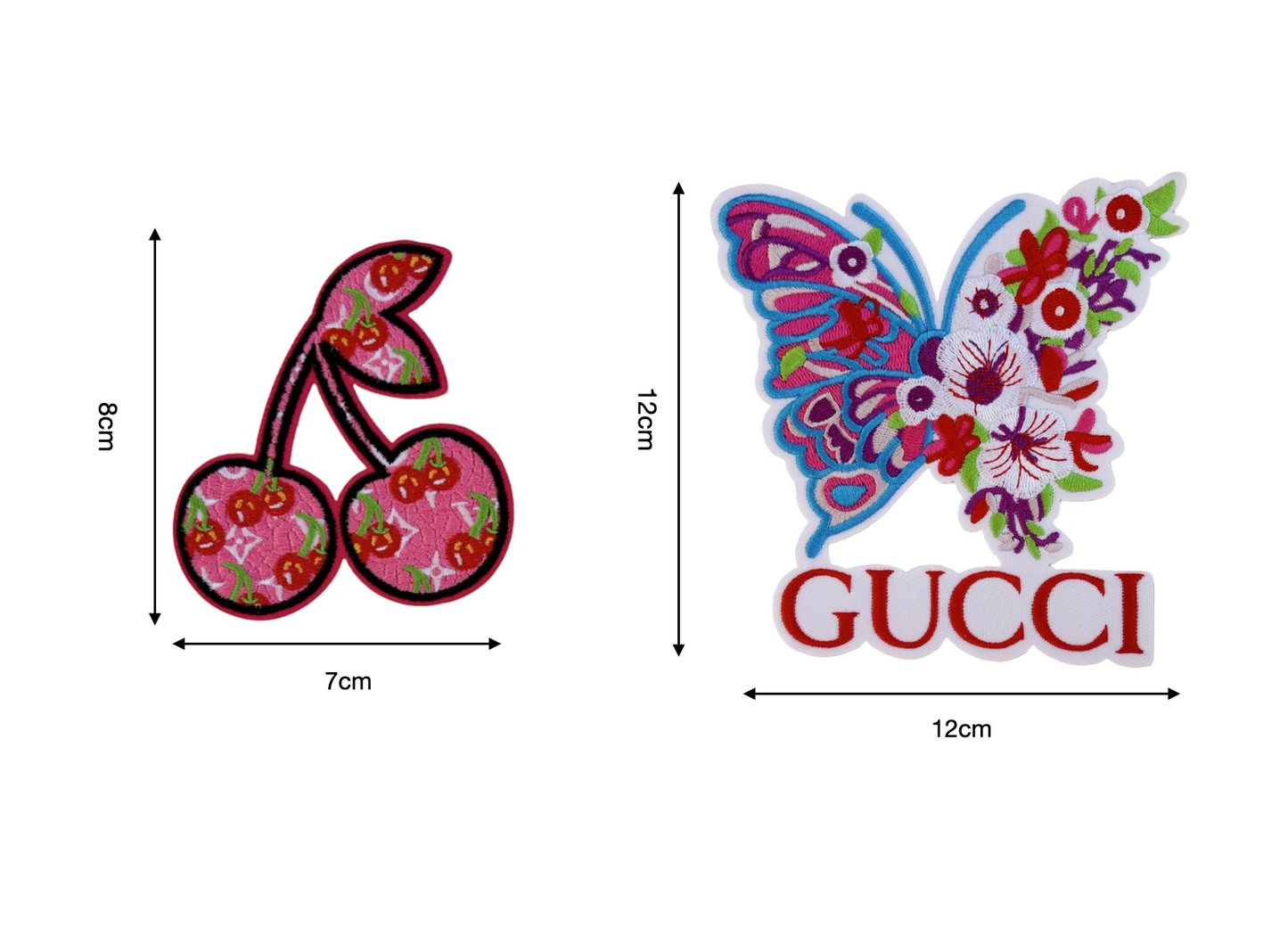 Embroidery LV Gucci patches Custom Clothing Jackets