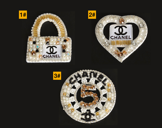 Chanel Rhinestone Patches Beaded Patches Custom Clothing Shoes For Handcraft